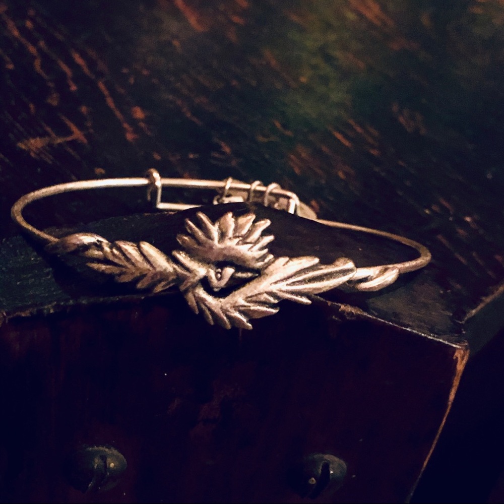 Alex & Ani Silver Phoenix Bangle
